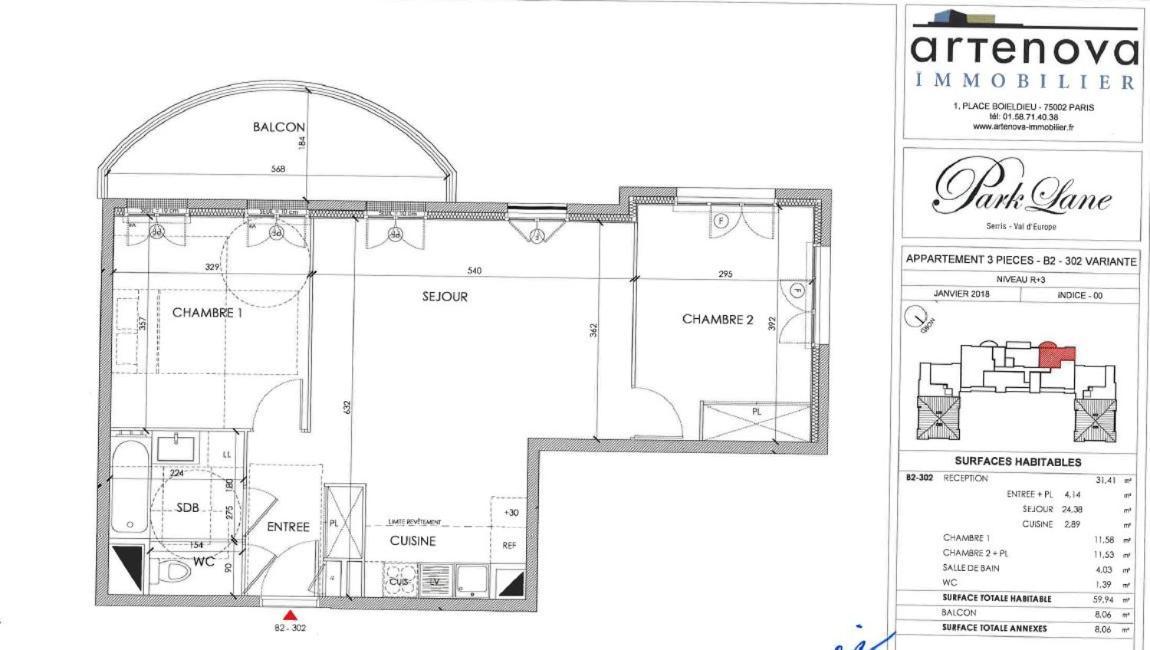 3 Room Flat In Parklane - 1,5Km Disney เซร์ริส ภายนอก รูปภาพ